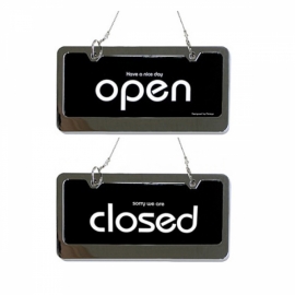 OPEN/CLOSED 스텐 블랙