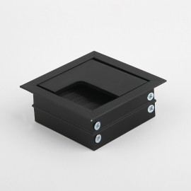 알루미늄 사각 전선캡 블랙 (내경 60x60mm)