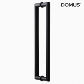 도무스 강화도어손잡이 G209 사각 스텐 블랙 (P340x19)