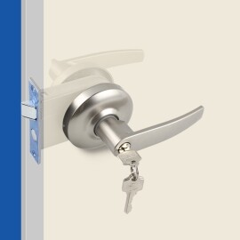 두꺼운 방화문 손잡이 9000 하나로 45~60mm용