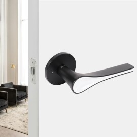 도무스 방문손잡이 707BK 블랙