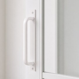 중문손잡이 베이직판 화이트 (250mm) 100개입/박스